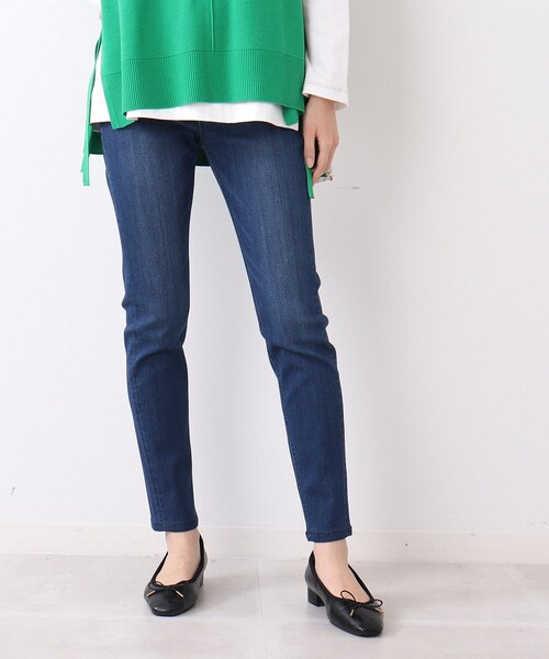 DRESKIP(ドレスキップ)の「◆【遮熱/接触冷感/UVカット】AIR SHIELD 2倍のびるスキニーパンツ(その他パンツ・レディース・ネイビー/カーキ/ブラック/オフホワイト・02/01/04/03)」の4枚目の写真