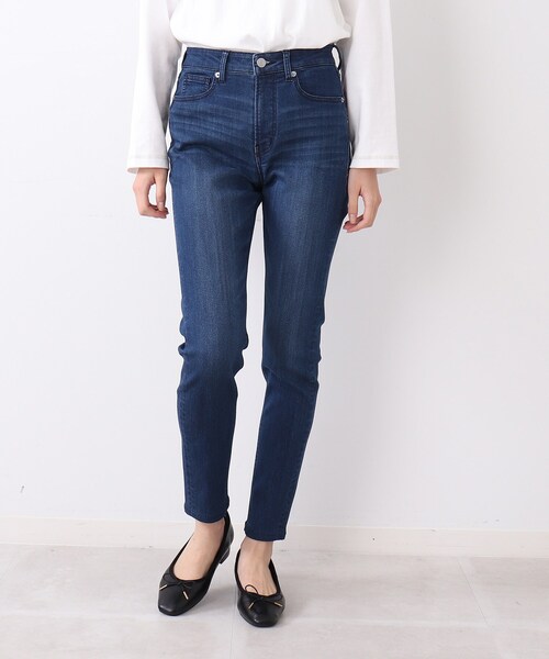 DRESKIP(ドレスキップ)の「◆【遮熱/接触冷感/UVカット】AIR SHIELD 2倍のびるスキニーパンツ(その他パンツ・レディース・ネイビー/カーキ/ブラック/オフホワイト・02/01/04/03)」の6枚目の写真