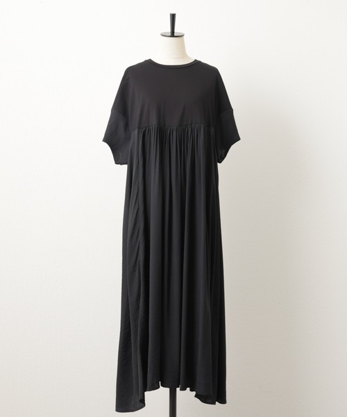 BEARDSLEY（ビアズリー）の「コンビギャザーワンピース（ワンピース・レディース・ブラック/カーキ・FREE）」の10枚目の写真