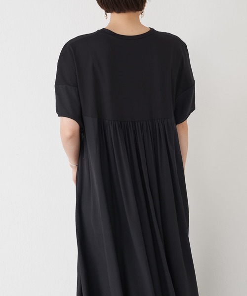 BEARDSLEY（ビアズリー）の「コンビギャザーワンピース（ワンピース・レディース・ブラック/カーキ・FREE）」の8枚目の写真