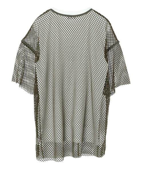 KBF(ケイビーエフ)の「KBF.インナーSETメッシュプルオーバー(Tシャツ/カットソー・レディース・ホワイト/ブラック/カーキ・FREE)」の21枚目の写真