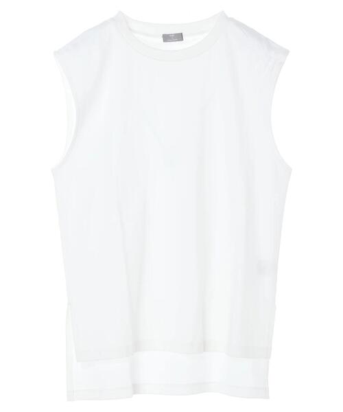 KBF(ケイビーエフ)の「KBF.インナーSETメッシュプルオーバー(Tシャツ/カットソー・レディース・ホワイト/ブラック/カーキ・FREE)」の5枚目の写真