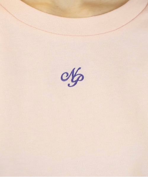 tiptop（ティップトップ）の「イニシャル刺繍ショートT（Tシャツ/カットソー・レディース・A/ピンク/オフホワイト・FREE）」の10枚目の写真