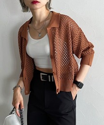 PAGEBOY | メッシュポロニット(ニット/セーター)