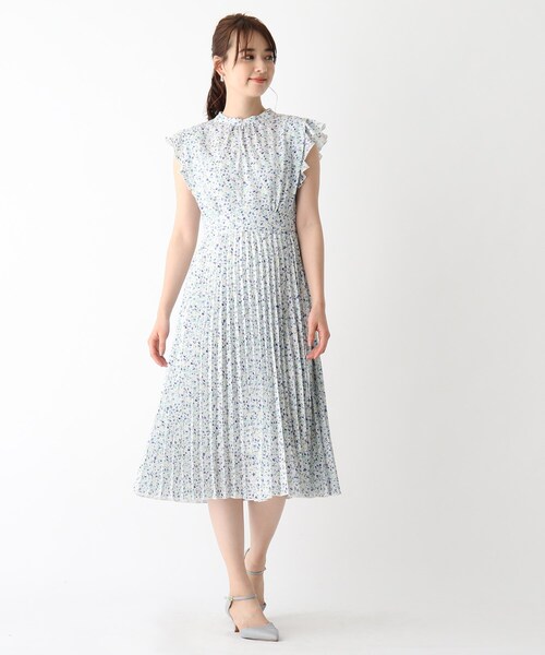 index(インデックス)の「◆ミニフラワーフリルプリーツワンピース【WEB限定サイズ】(ワンピース・レディース・グリーン系その他2/ホワイト系3/ブラック系・40/38/42/36)」の19枚目の写真