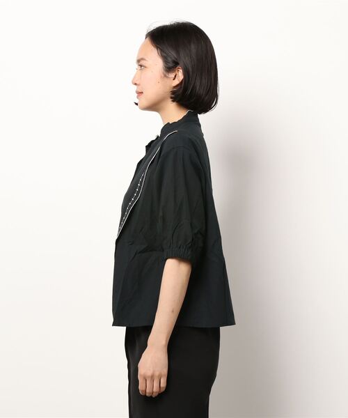 ehka sopo（エヘカソポ）の「刺繍スタンドレースブラウス（シャツ/ブラウス・レディース・オフホワイト/キナリ/ブラック・ﾌﾘ-）」の4枚目の写真