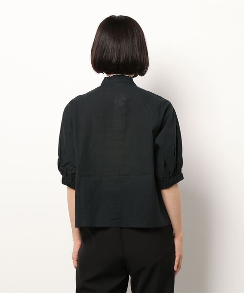 ehka sopo（エヘカソポ）の「刺繍スタンドレースブラウス（シャツ/ブラウス・レディース・オフホワイト/キナリ/ブラック・ﾌﾘ-）」の5枚目の写真