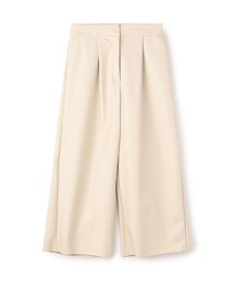 TOMORROWLAND  | フェイクレザー ワイドクロップドパンツ(その他パンツ)