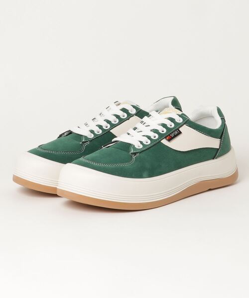 SILVER BULLET（シルバーバレット）の「『SILVER BULLET SELECT AC/シルバーバレットセレクト』ライン入り厚底スニーカー（スニーカー・メンズ・グリーン/ベージュ/ブラック/ベージュ系1/ブラック系1・40/42/44）」の5枚目の写真