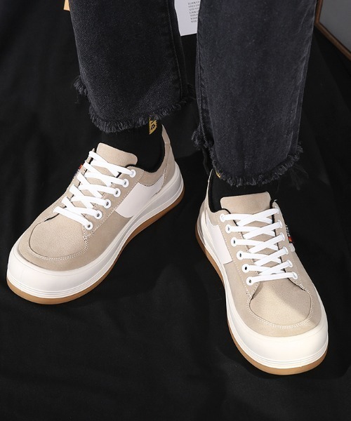 SILVER BULLET（シルバーバレット）の「『SILVER BULLET SELECT AC/シルバーバレットセレクト』ライン入り厚底スニーカー（スニーカー・メンズ・グリーン/ベージュ/ブラック/ベージュ系1/ブラック系1・40/42/44）」の9枚目の写真