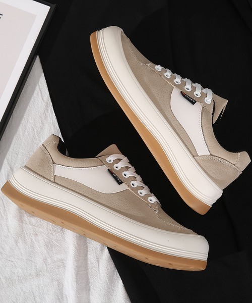 SILVER BULLET（シルバーバレット）の「『SILVER BULLET SELECT AC/シルバーバレットセレクト』ライン入り厚底スニーカー（スニーカー・メンズ・グリーン/ベージュ/ブラック/ベージュ系1/ブラック系1・40/42/44）」の16枚目の写真