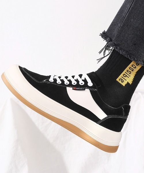 SILVER BULLET（シルバーバレット）の「『SILVER BULLET SELECT AC/シルバーバレットセレクト』ライン入り厚底スニーカー（スニーカー・メンズ・グリーン/ベージュ/ブラック/ベージュ系1/ブラック系1・40/42/44）」の22枚目の写真