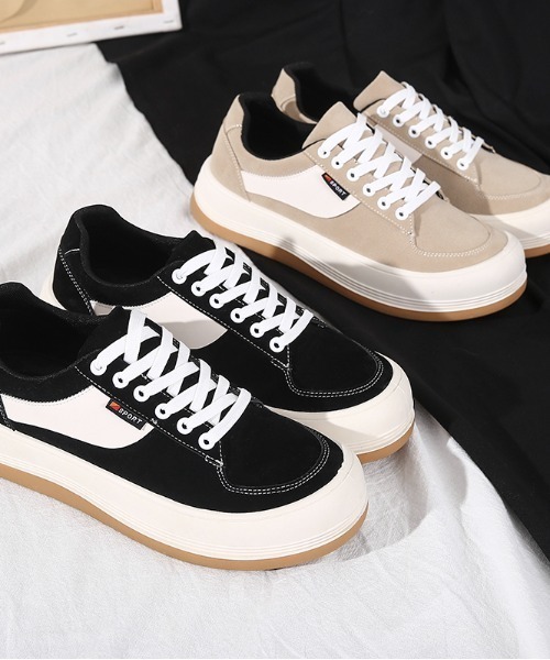 SILVER BULLET（シルバーバレット）の「『SILVER BULLET SELECT AC/シルバーバレットセレクト』ライン入り厚底スニーカー（スニーカー・メンズ・グリーン/ベージュ/ブラック/ベージュ系1/ブラック系1・40/42/44）」の11枚目の写真