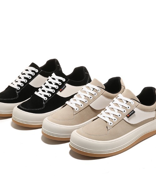 SILVER BULLET（シルバーバレット）の「『SILVER BULLET SELECT AC/シルバーバレットセレクト』ライン入り厚底スニーカー（スニーカー・メンズ・グリーン/ベージュ/ブラック/ベージュ系1/ブラック系1・40/42/44）」の18枚目の写真