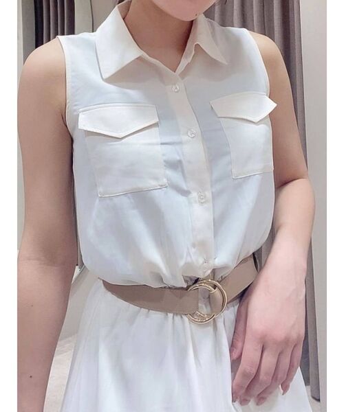 RESEXXY（リゼクシー）の「ダブルリングベルト（ベルト・レディース・ブラック/ベージュ/ブラウン・FREE）」の4枚目の写真