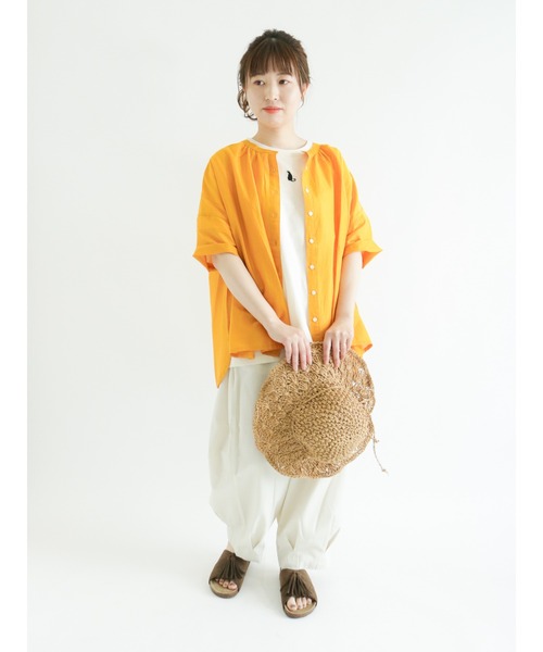 Samansa Mos2（サマンサ モスモス）の「刺繍アソートTシャツ（Tシャツ/カットソー・レディース・オフホワイト/キナリ/ネイビー・ﾌﾘ-）」の8枚目の写真