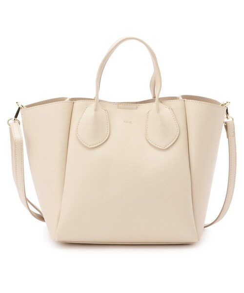 OPAQUE.CLIP（オペークドットクリップ）の「◆フェイクレザーミドルサイズトートバッグ【2WAY】（トートバッグ・レディース・ブラック/ベージュ/シルバー/ブルー・00）」の5枚目の写真