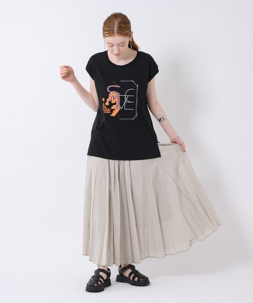 TRANOI（トラノイ）の「TRANOI. TORALOVETEE（Tシャツ/カットソー・レディース・ブラック/ホワイト・FREE）」の6枚目の写真