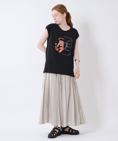 TRANOI（トラノイ）の「TRANOI. TORALOVETEE（Tシャツ/カットソー・レディース・ブラック/ホワイト・FREE）」の9枚目の写真