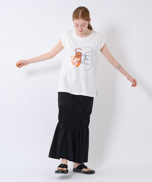 TRANOI（トラノイ）の「TRANOI. TORALOVETEE（Tシャツ/カットソー・レディース・ブラック/ホワイト・FREE）」の21枚目の写真