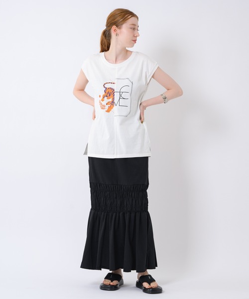 TRANOI（トラノイ）の「TRANOI. TORALOVETEE（Tシャツ/カットソー・レディース・ブラック/ホワイト・FREE）」の7枚目の写真