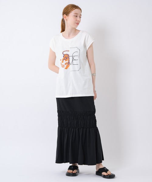 TRANOI（トラノイ）の「TRANOI. TORALOVETEE（Tシャツ/カットソー・レディース・ブラック/ホワイト・FREE）」の10枚目の写真