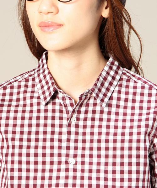 BEAUTY&YOUTH UNITED ARROWS（ビューティーアンドユースユナイテッドアローズ）の「BYBC コットンギンガムレギュラーシャツ ¨◆（シャツ/ブラウス・レディース・ブラック/ワインレッド/ネイビー・SMALL/MEDIUM）」の17枚目の写真