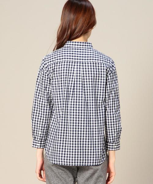 BEAUTY&YOUTH UNITED ARROWS（ビューティーアンドユースユナイテッドアローズ）の「BYBC コットンギンガムレギュラーシャツ ¨◆（シャツ/ブラウス・レディース・ブラック/ワインレッド/ネイビー・SMALL/MEDIUM）」の5枚目の写真