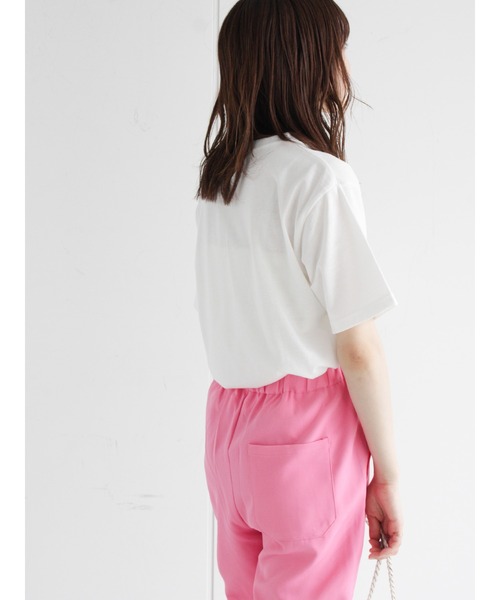 ehka sopo（エヘカソポ）の「ドッグプリントTシャツ（Tシャツ/カットソー・レディース・レッド/オフホワイト/ブルー/グリーン・ﾌﾘ-）」の18枚目の写真