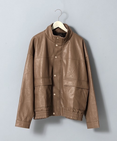 STAND MILTALYPU BLOUSON/スタンド ミリタリーPUブルゾン