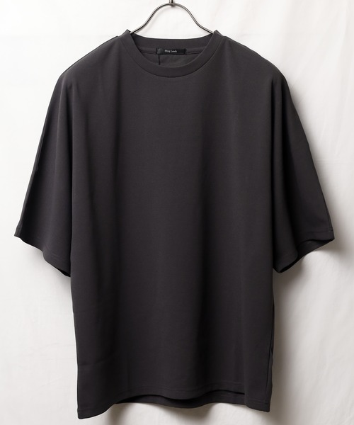 Bling Leads（ブリングリーズ）の「★Bling leads★ 梨地　オーバーサイズクルーネックTシャツ（Tシャツ/カットソー・レディース・チャコールグレー/ライトグレー/ブラック/グレイッシュベージュ・MEDIUM/LARGE）」の22枚目の写真