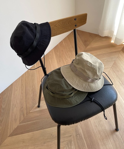 CANAL JEAN(キャナルジーン)の「El mar(エルマール) ナイロンサファリハット(ハット・レディース・ブラック/ベージュ/カーキ・ONE SIZE)」の13枚目の写真