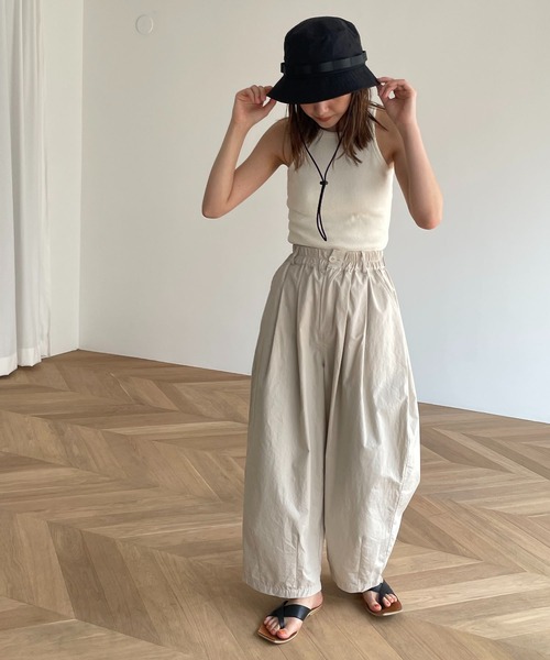 CANAL JEAN(キャナルジーン)の「El mar(エルマール) ナイロンサファリハット(ハット・レディース・ブラック/ベージュ/カーキ・ONE SIZE)」の11枚目の写真