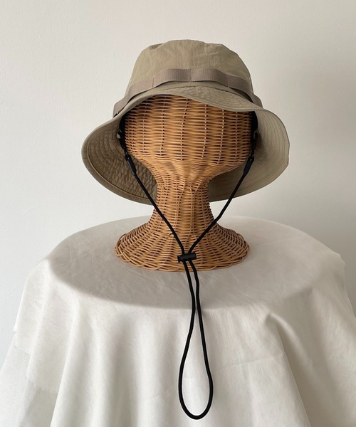 CANAL JEAN(キャナルジーン)の「El mar(エルマール) ナイロンサファリハット(ハット・レディース・ブラック/ベージュ/カーキ・ONE SIZE)」の14枚目の写真