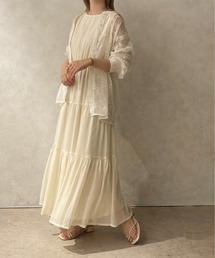 apres jour clair | 【apres jour clair】楊柳ティアードワンピース【ZOZOTOWN限定アイテム】(ワンピース)