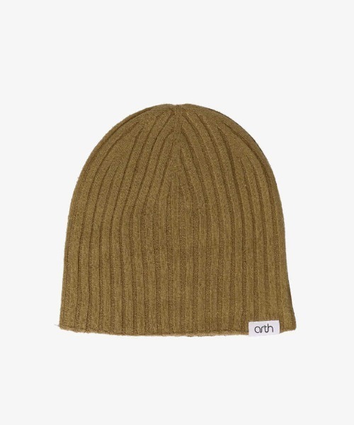 arth（アース）の「arth  Silk Double Beanie / アース（ニットキャップ/ビーニー・メンズ・ブルー/ベージュ/ブラック/ライトグリーン/ライトベージュ/オレンジ・57~59cm）」の3枚目の写真