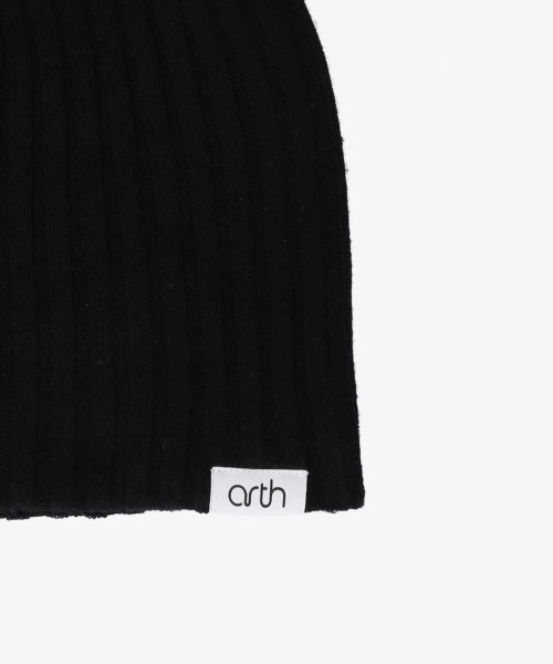 arth（アース）の「arth  Silk Double Beanie / アース（ニットキャップ/ビーニー・メンズ・ブルー/ベージュ/ブラック/ライトグリーン/ライトベージュ/オレンジ・57~59cm）」の8枚目の写真