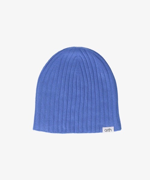 arth（アース）の「arth  Silk Double Beanie / アース（ニットキャップ/ビーニー・メンズ・ブルー/ベージュ/ブラック/ライトグリーン/ライトベージュ/オレンジ・57~59cm）」の9枚目の写真