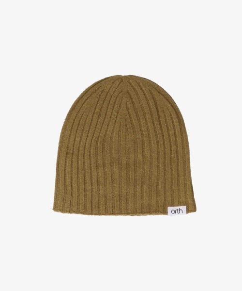arth（アース）の「arth  Silk Double Beanie / アース（ニットキャップ/ビーニー・メンズ・ブルー/ベージュ/ブラック/ライトグリーン/ライトベージュ/オレンジ・57~59cm）」の11枚目の写真