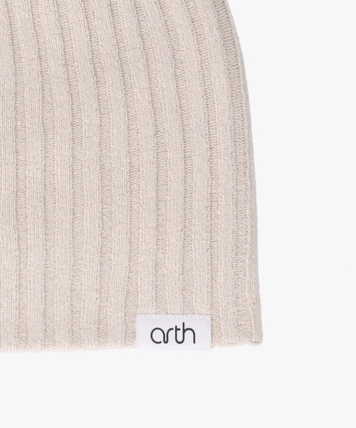 arth（アース）の「arth  Silk Double Beanie / アース（ニットキャップ/ビーニー・メンズ・ブルー/ベージュ/ブラック/ライトグリーン/ライトベージュ/オレンジ・57~59cm）」の15枚目の写真