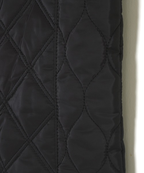 w closet(ダブルクローゼット)の「ハートポーチ付きキルティングトートバッグ(トートバッグ・レディース・ブラック/カーキ/アイボリー/ラベンダー・FREE)」の9枚目の写真