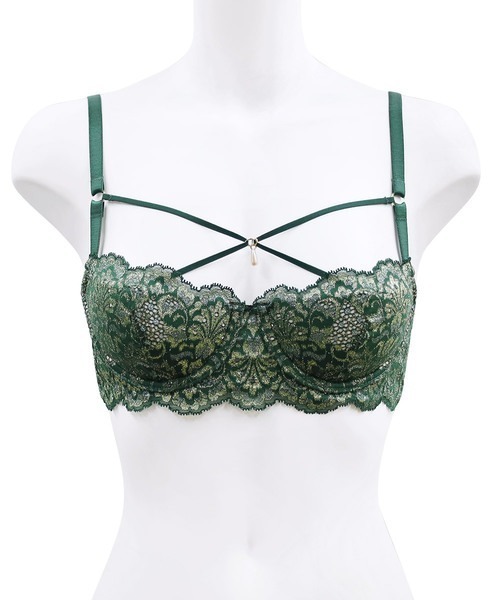 ANNEBRA greenセットアップ アンブラ セール】Olive ストリングデザインライトブラジャー（ブラジャー