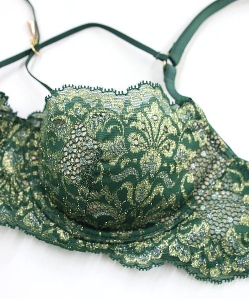 ANNEBRA(アンブラ)の「Olive ストリングデザインライトブラジャー(ブラジャー・レディース・イエロー/グリーン・B70/C70/D70/B75/C75/D75/E70/E75/F70/F75/E80/C80/D80/G70/G75)」の10枚目の写真