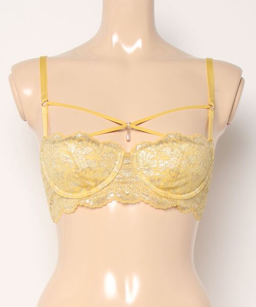 ANNEBRA(アンブラ)の「Olive ストリングデザインライトブラジャー(ブラジャー・レディース・イエロー/グリーン・B70/C70/D70/B75/C75/D75/E70/E75/F70/F75/E80/C80/D80/G70/G75)」の22枚目の写真