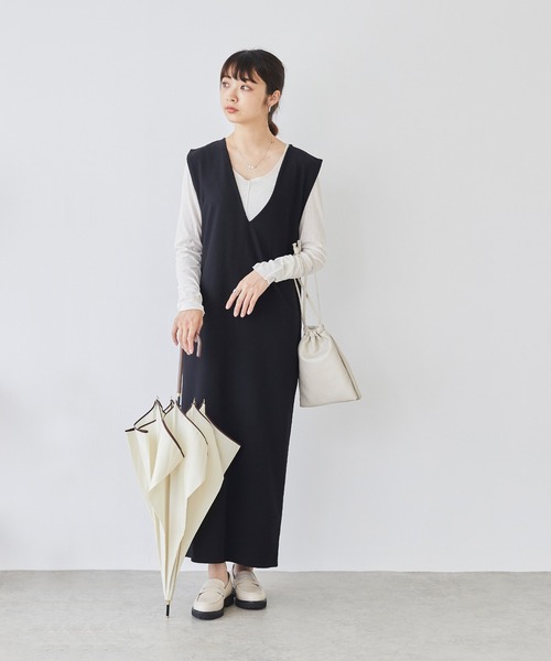 menue（メヌエ）の「晴雨兼用ボリュームソールローファー（ローファー・レディース・アイボリー/ブラック×ホワイト/グレイッシュベージュ/ブラック/ブラック系その他・XS/M/3L/LL/S/L）」の11枚目の写真