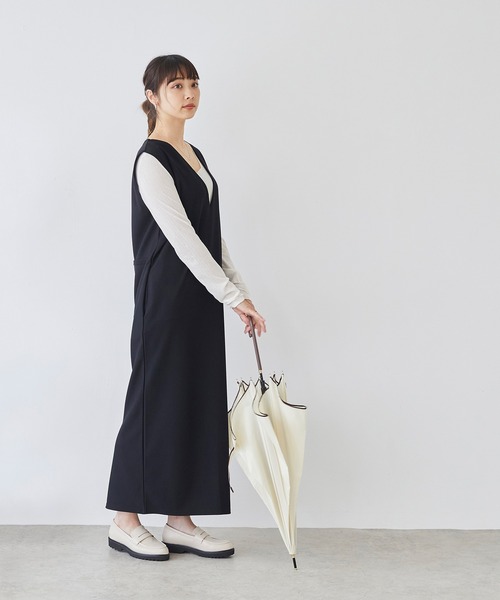 menue（メヌエ）の「晴雨兼用ボリュームソールローファー（ローファー・レディース・アイボリー/ブラック×ホワイト/グレイッシュベージュ/ブラック/ブラック系その他・XS/M/3L/LL/S/L）」の15枚目の写真