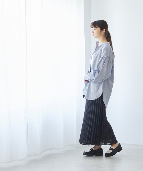 menue（メヌエ）の「晴雨兼用ボリュームソールローファー（ローファー・レディース・アイボリー/ブラック×ホワイト/グレイッシュベージュ/ブラック/ブラック系その他・XS/M/3L/LL/S/L）」の7枚目の写真