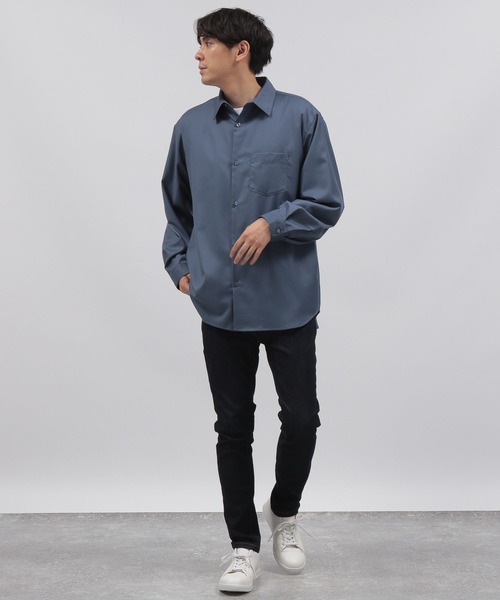 LAKOLE(ラコレ)の「スムースTRレギュラーシャツ / 349176(シャツ/ブラウス・メンズ・アイボリー/ブラック/グリーン/ブルー/パープル/ライトブルー/ライトグリーン/テラコッタ/ナチュラル・MEDIUM/LARGE)」の12枚目の写真