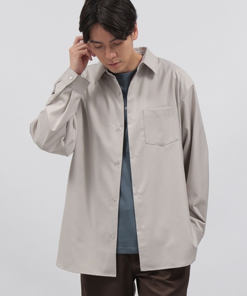 LAKOLE(ラコレ)の「スムースTRレギュラーシャツ / 349176(シャツ/ブラウス・メンズ・アイボリー/ブラック/グリーン/ブルー/パープル/ライトブルー/ライトグリーン/テラコッタ/ナチュラル・MEDIUM/LARGE)」の14枚目の写真