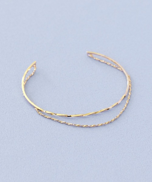 Phoebe（フィービィー）の「クラッカードレーブバングル（バングル/リストバンド・レディース・イエローゴールド/ピンクゴールド・FREE）」の10枚目の写真